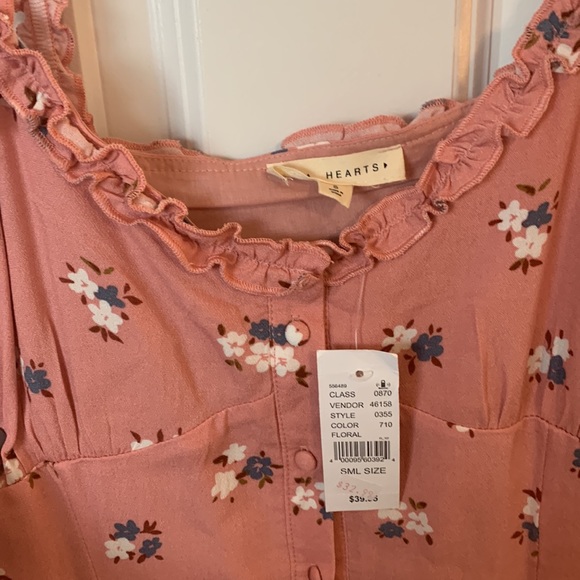 NWT PACSUN PINK FLORAL DRESSS - Picture 2 of 3